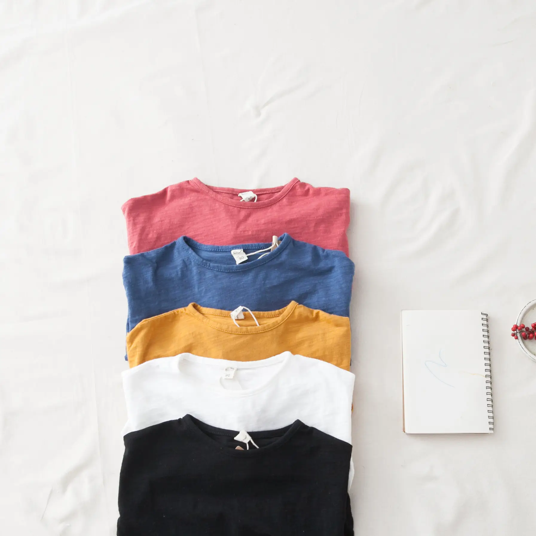 Girls Long Sleeve Cotton Top Red - Image 8