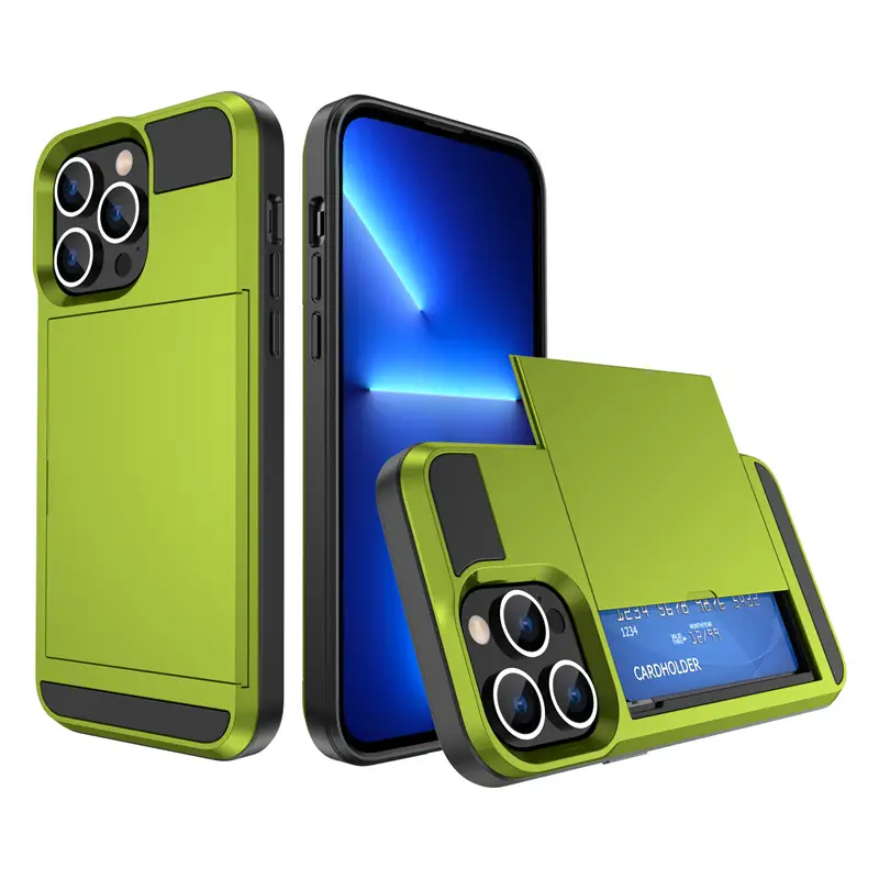 iPhone 17 Pro Max Phone Case with Sliding Card Slot