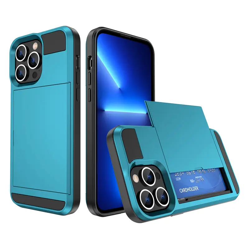 iPhone 17 Pro Max Phone Case with Sliding Card Slot