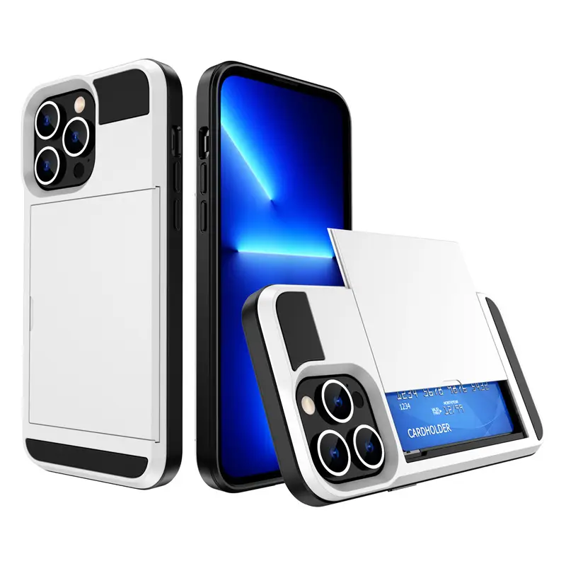 iPhone 17 Pro Max Phone Case with Sliding Card Slot