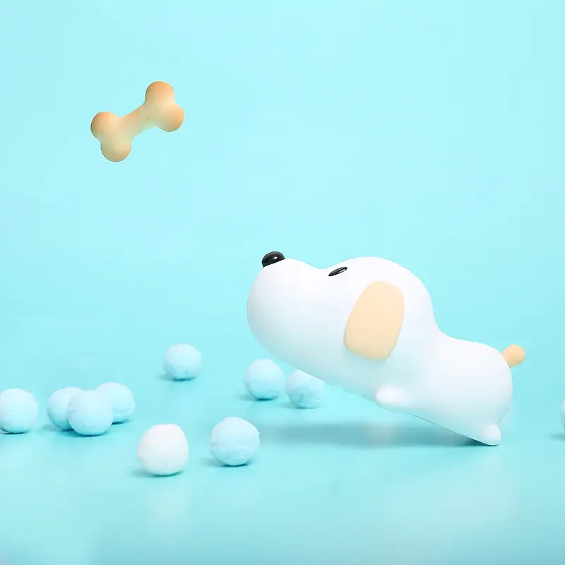 New Silicone Puppy Lamp with Cloud & Ball Decor - Image 3