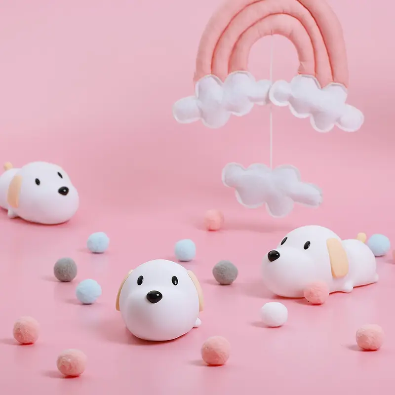 New Silicone Puppy Lamp with Cloud & Ball Decor - Image 5