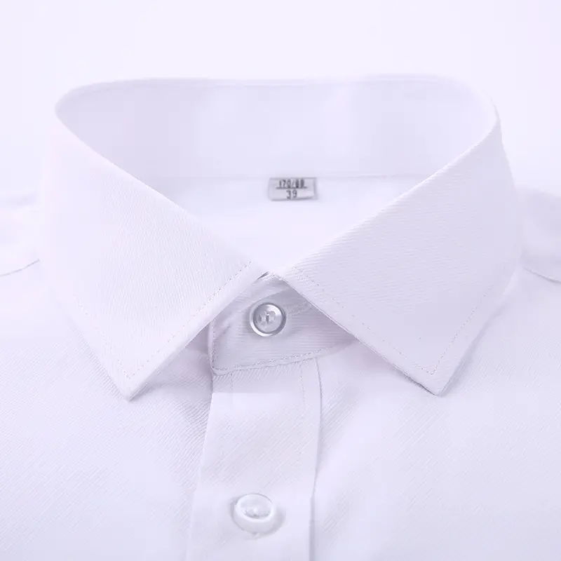 Men's Pink Slim Fit Long Sleeve Business Shirt