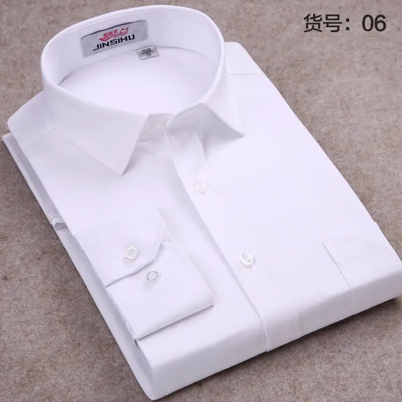 Men's Pink Slim Fit Long Sleeve Business Shirt