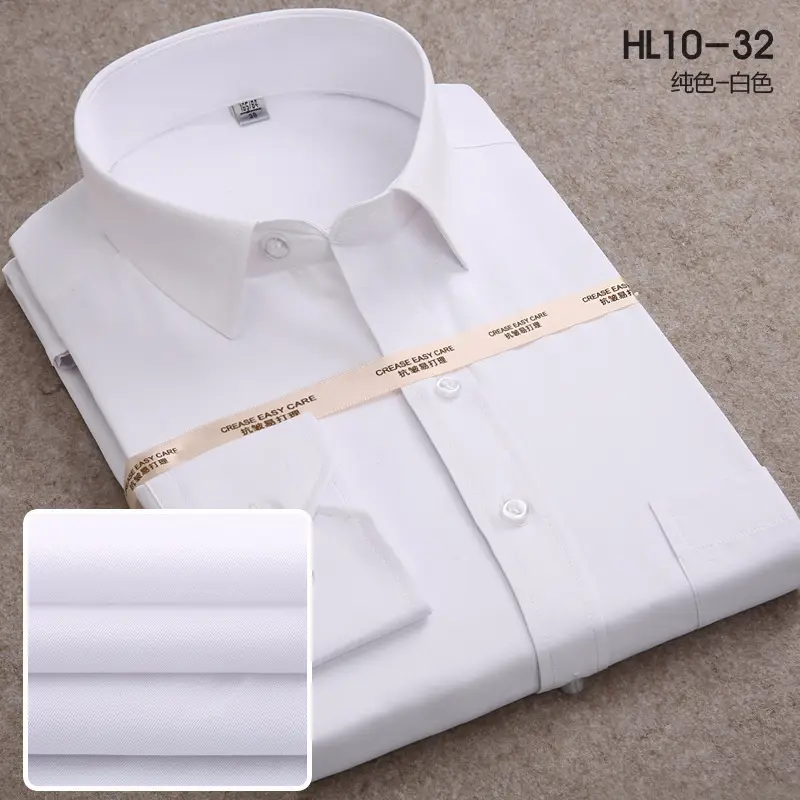Men's Pink Slim Fit Long Sleeve Business Shirt
