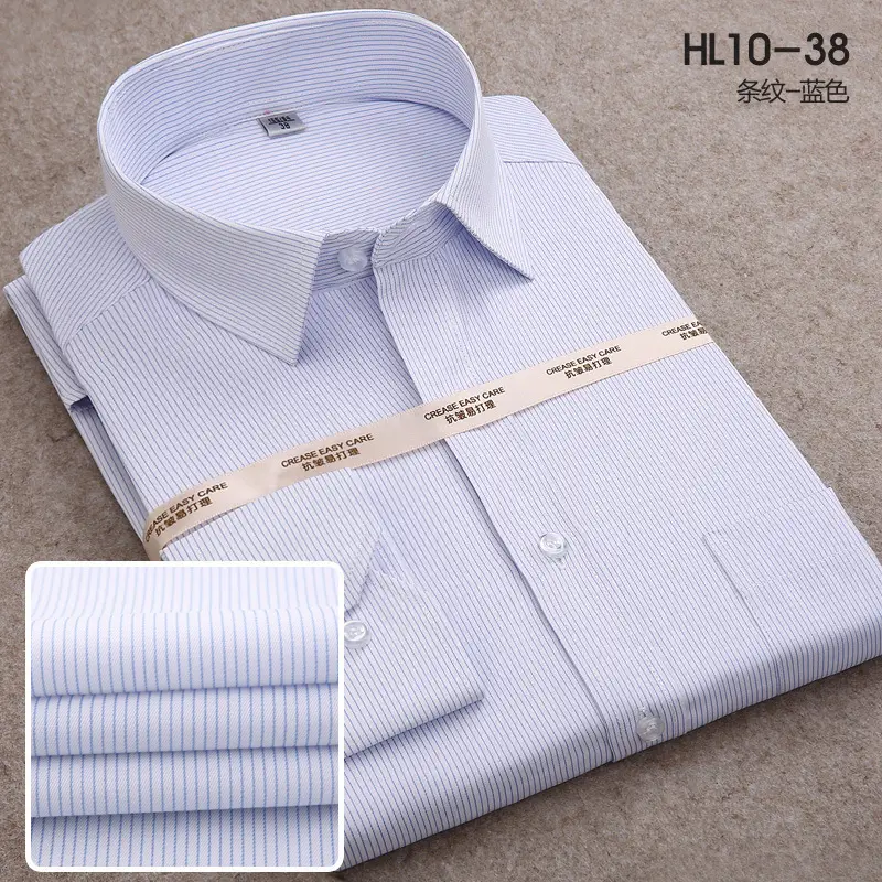 Men's Pink Slim Fit Long Sleeve Business Shirt