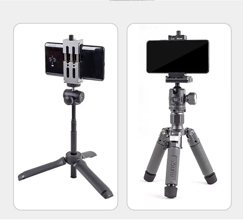 XJ-8 Aluminum Phone Tripod Stand Black — feature 6