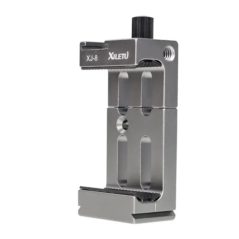 XJ-8 Aluminum Phone Tripod Stand Black - Image 2