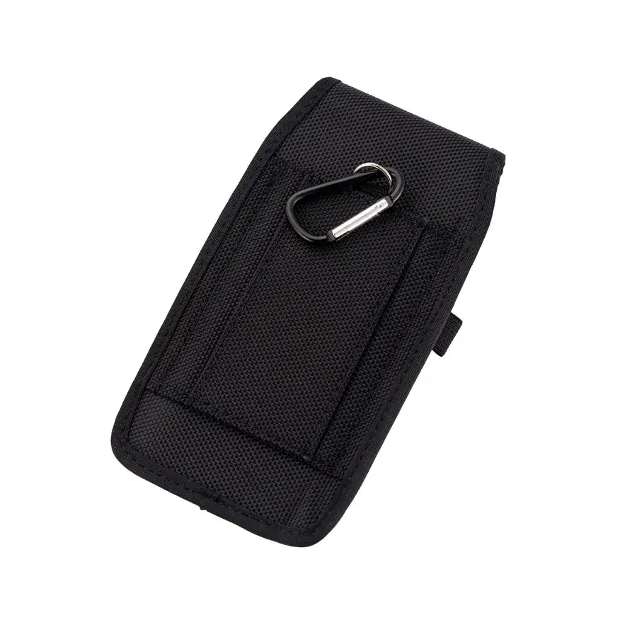 Universal Men's Black Leather Belt Waist Bag - Image 6