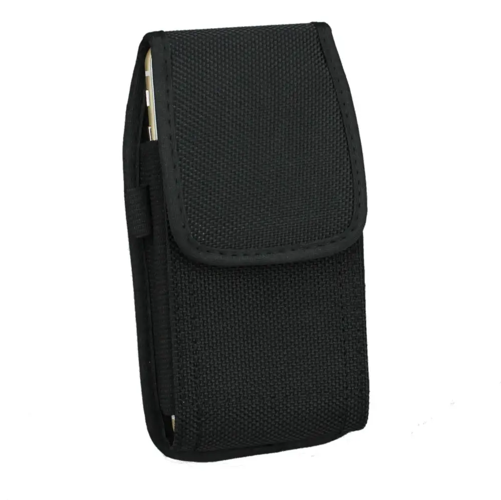 Universal Men's Black Leather Belt Waist Bag — feature 13