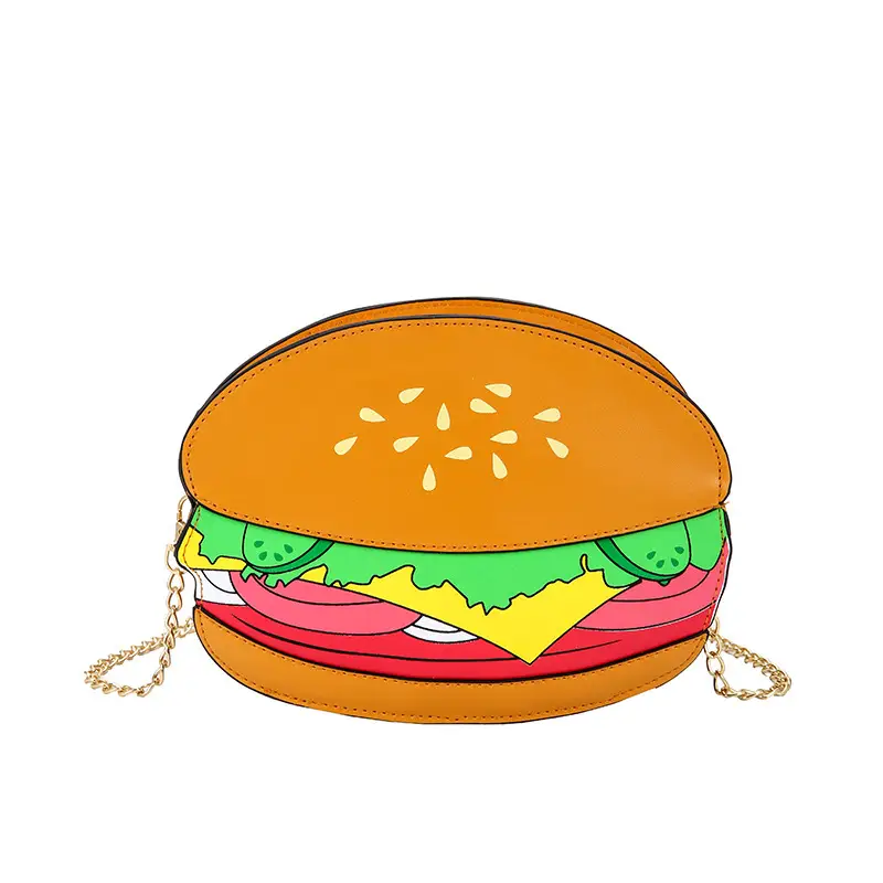 Popcorn Bag Red Striped Chain Shoulder Crossbody - Image 8