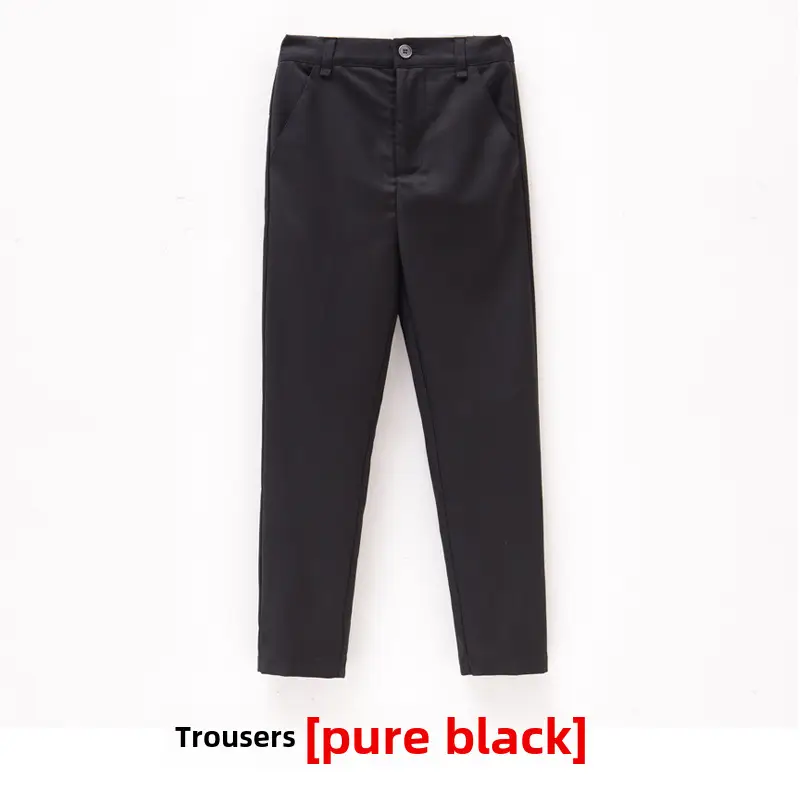 Children's Red Trousers Middle Large School Uniform Pants - Image 2