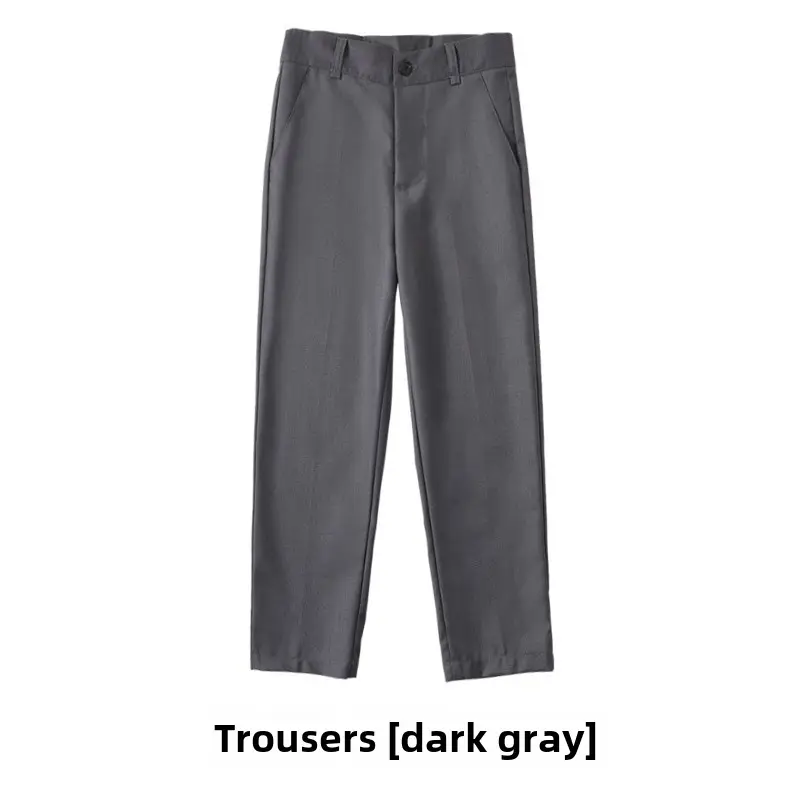 Children's Red Trousers Middle Large School Uniform Pants - Image 21