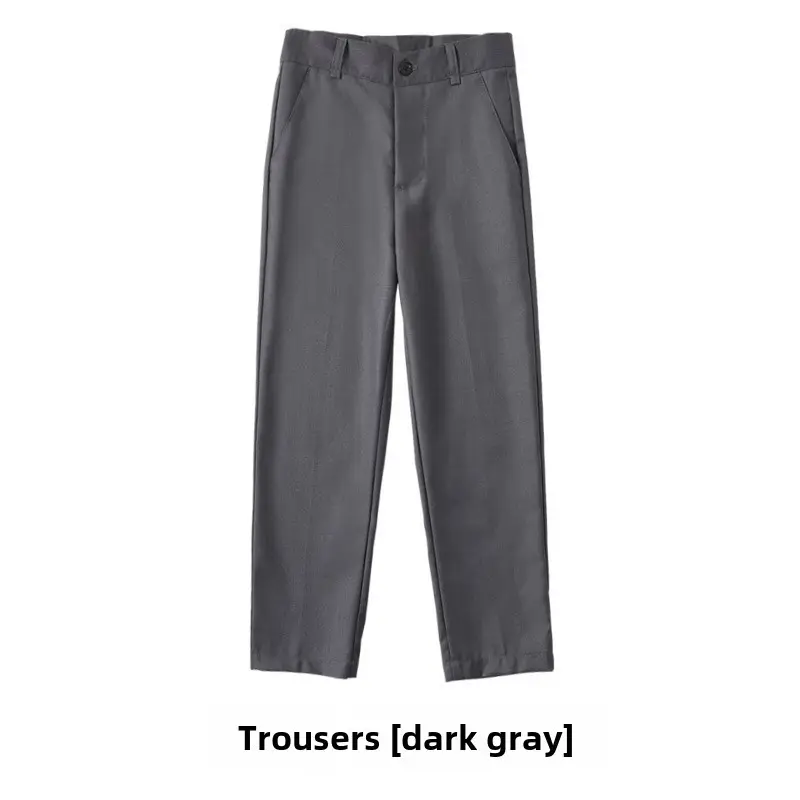 Children's Red Trousers Middle Large School Uniform Pants - Image 26