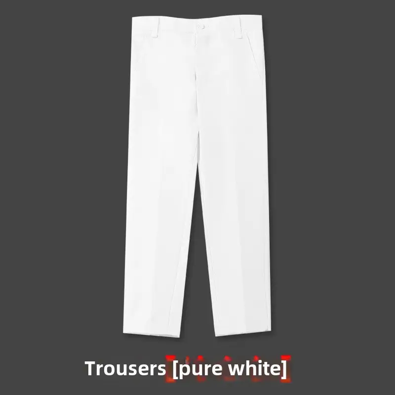 Children's Red Trousers Middle Large School Uniform Pants - Image 32