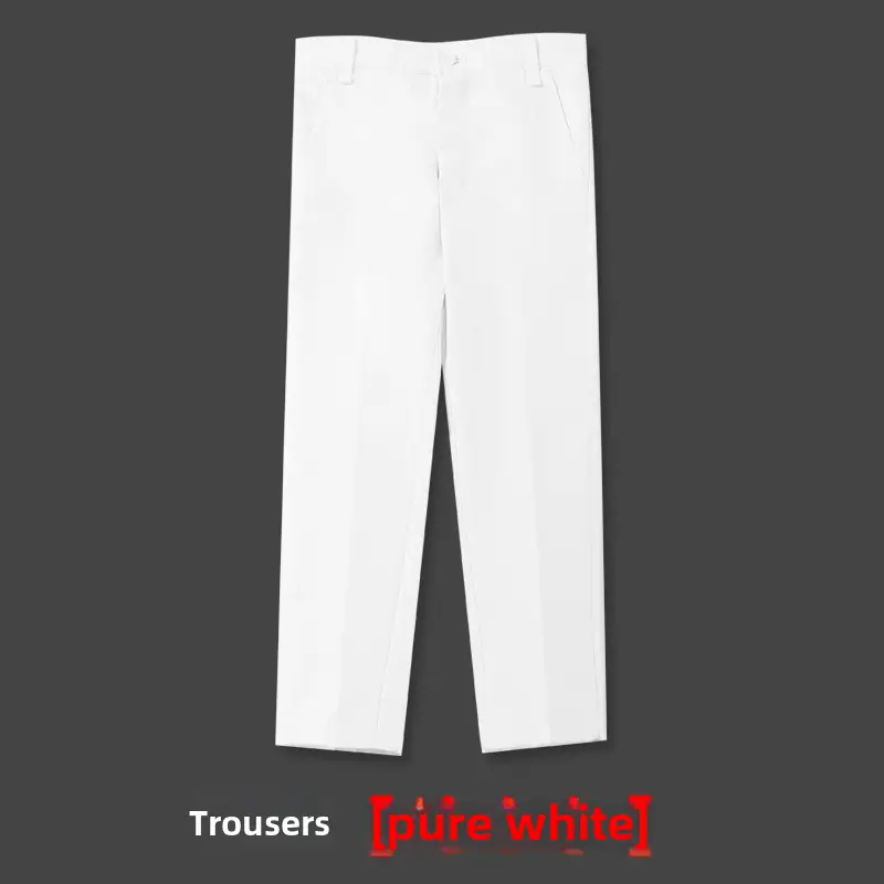 Children's Red Trousers Middle Large School Uniform Pants - Image 33