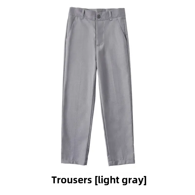 Children's Red Trousers Middle Large School Uniform Pants - Image 43