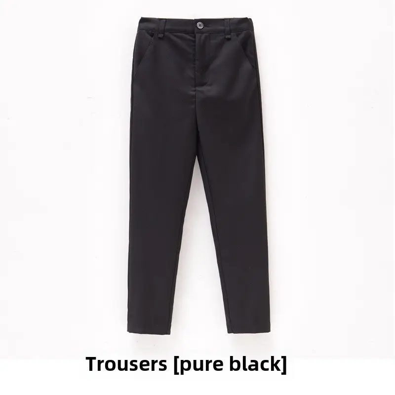 Children's Red Trousers Middle Large School Uniform Pants - Image 5