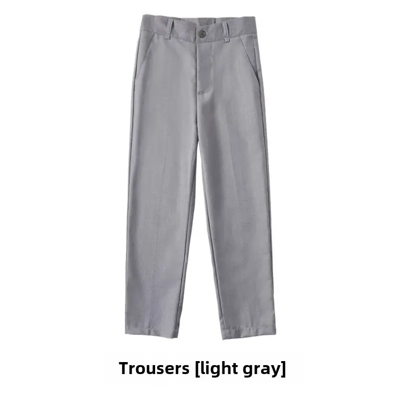Children's Red Trousers Middle Large School Uniform Pants - Image 47