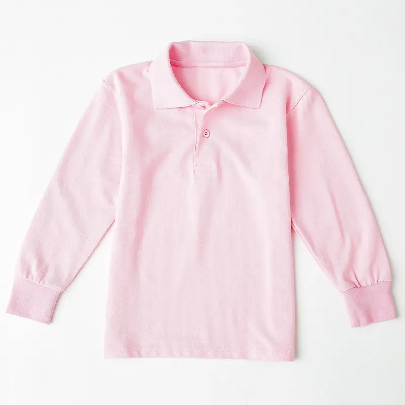 Children's Yellow Polo T-Shirt Long Sleeve Cotton Boys - Image 10