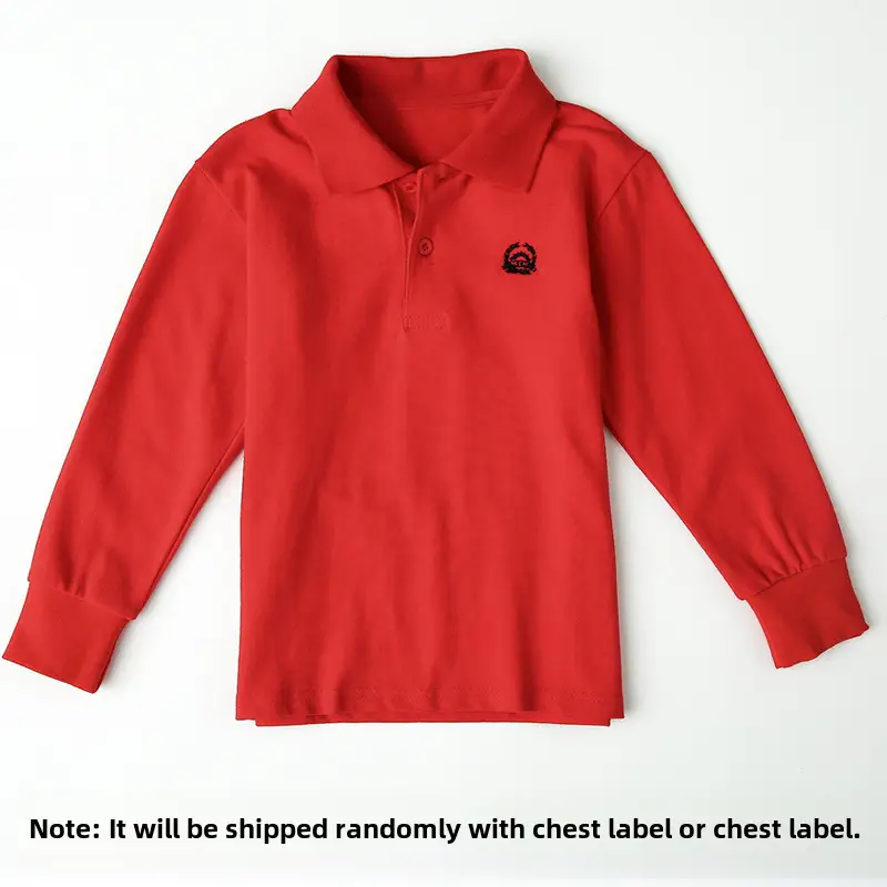 Children's Yellow Polo T-Shirt Long Sleeve Cotton Boys - Image 21