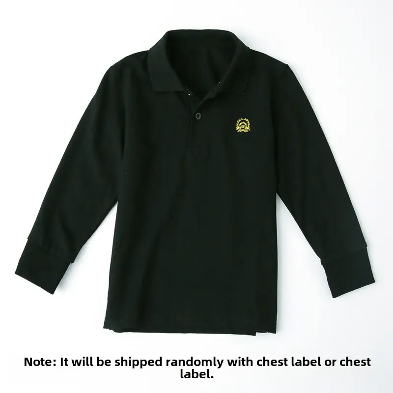 Children's Yellow Polo T-Shirt Long Sleeve Cotton Boys - Image 27
