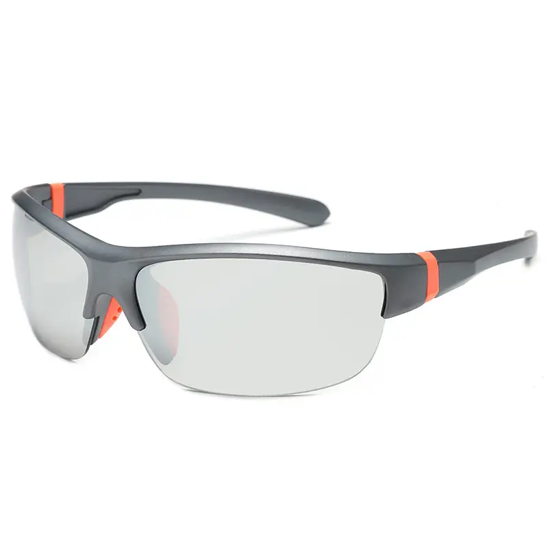 Men Cycling Windproof Sunglasses Black Red - Image 8