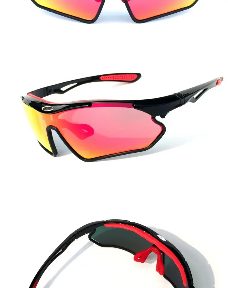 Sports Cycling Goggles with Reflective Lens Black — feature 18