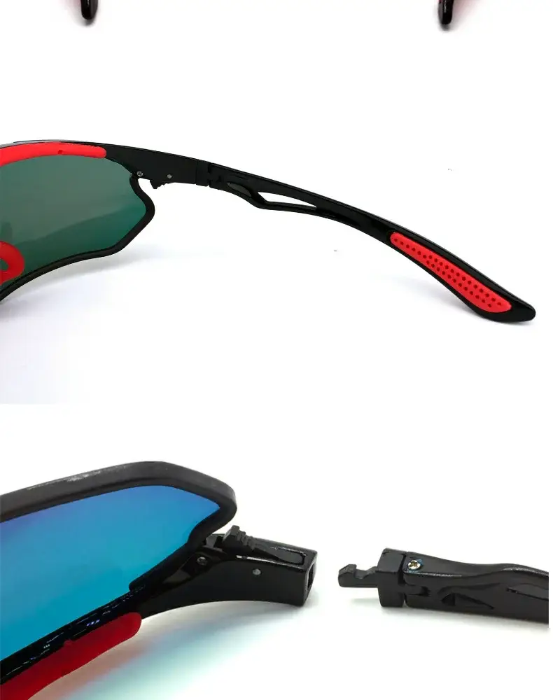 Sports Cycling Goggles with Reflective Lens Black — feature 20