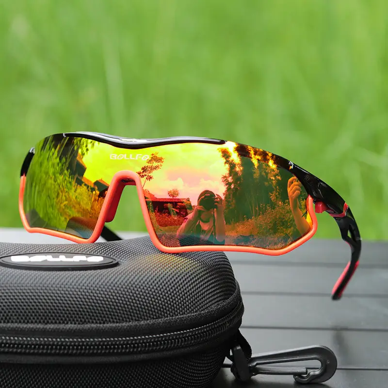 Sports Cycling Goggles with Reflective Lens Black