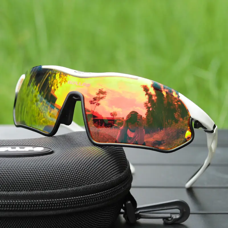 Sports Cycling Goggles with Reflective Lens Black
