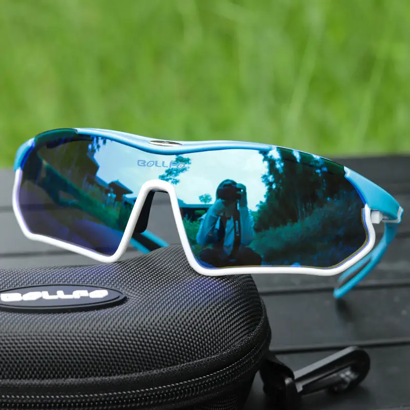 Sports Cycling Goggles with Reflective Lens Black