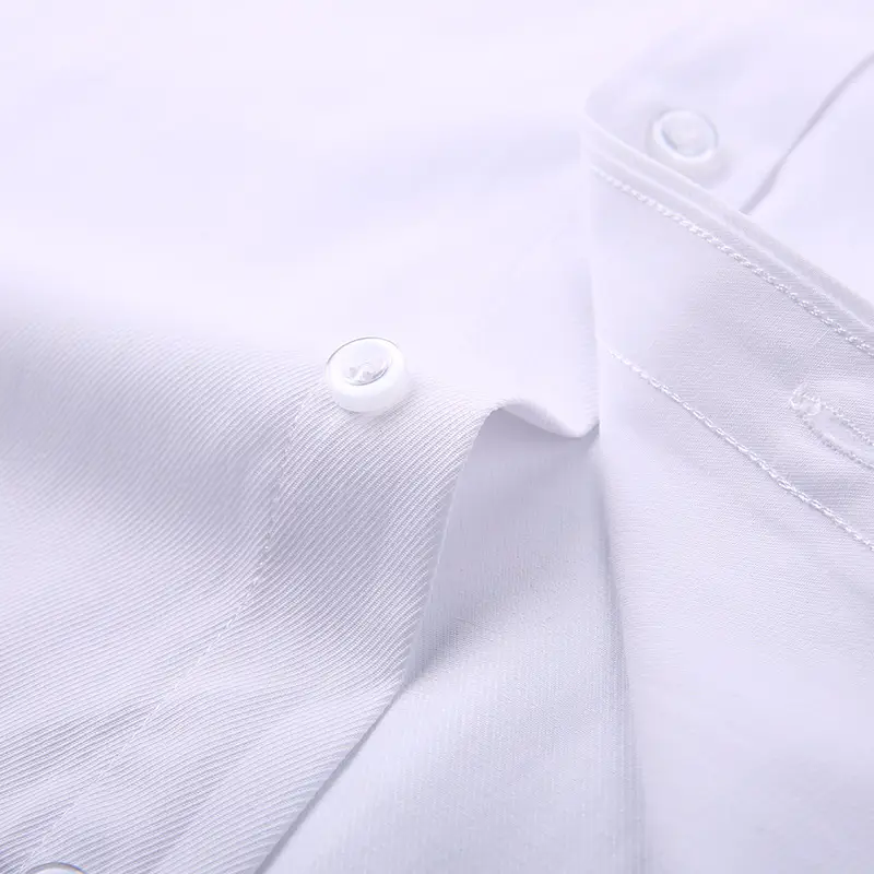 Men's Pink Thin Long-Sleeve Business Shirt Solid Slim Fit