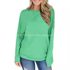 Women's Hot Neck Sweatshirt Maroon 2025 Autumn