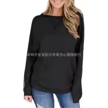 Women's Hot Neck Sweatshirt Maroon 2025 Autumn