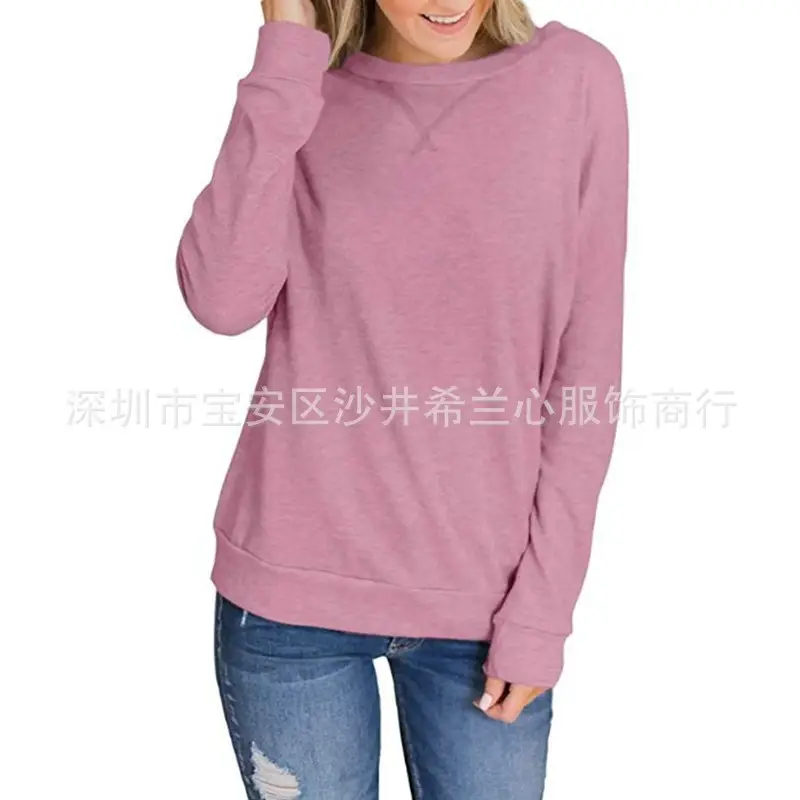 Women's Hot Neck Sweatshirt Maroon 2025 Autumn