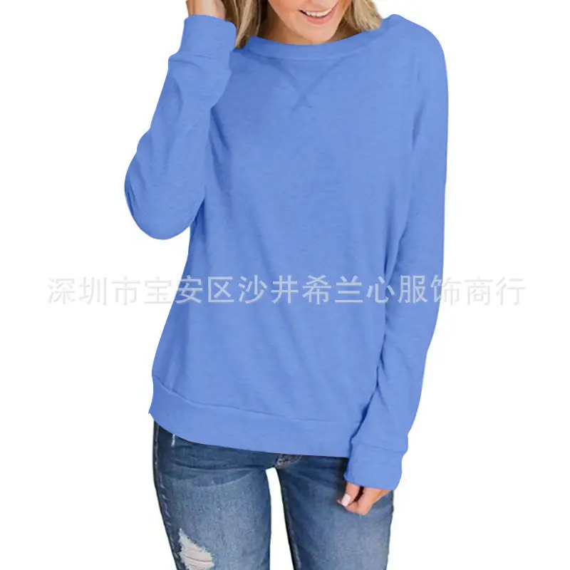 Women's Hot Neck Sweatshirt Maroon 2025 Autumn