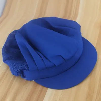 Women's Mesh Dustproof Work Hat with Blue Trim - Image 27