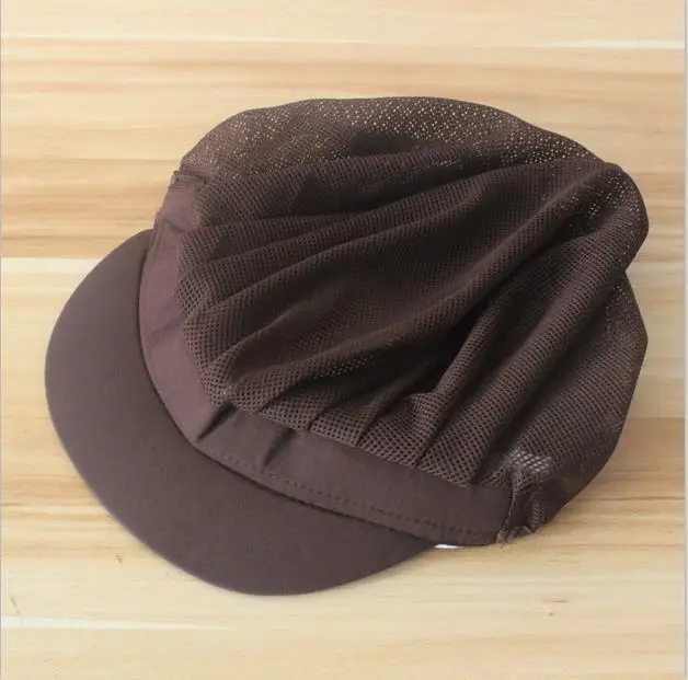 Women's Mesh Dustproof Work Hat with Blue Trim - Image 36