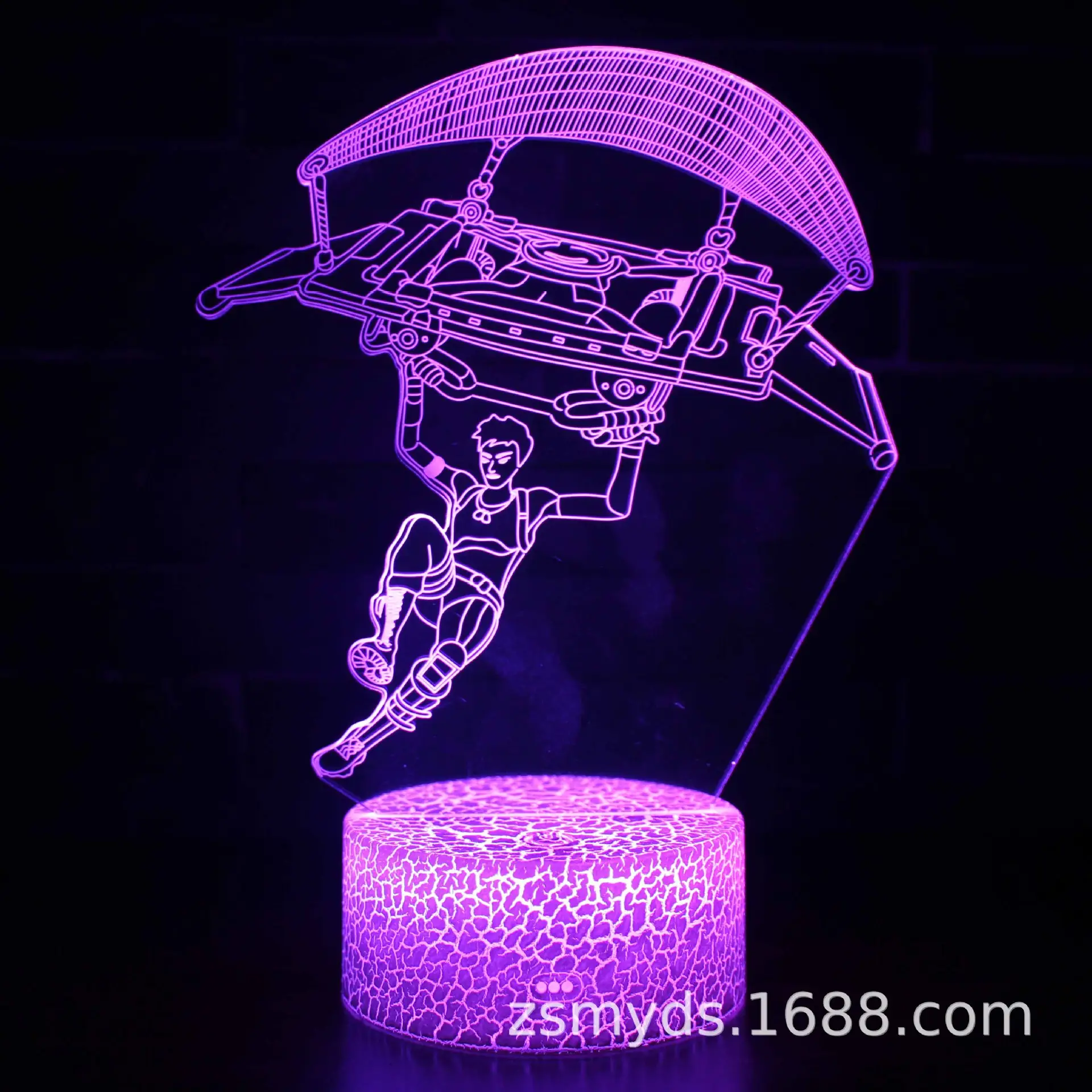 3D LED Night Light Gun Design Table Lamp