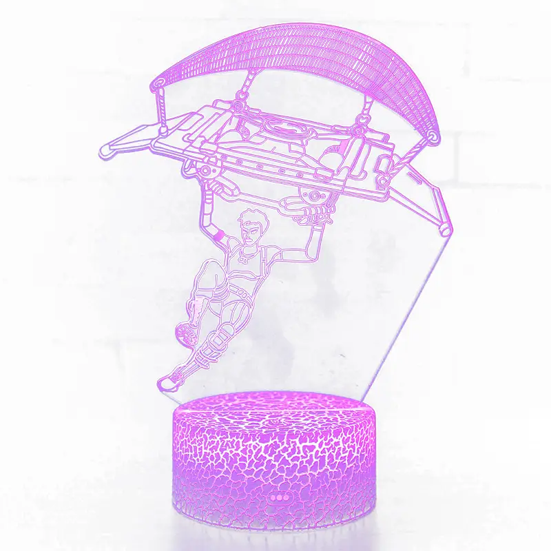 3D LED Night Light Gun Design Table Lamp