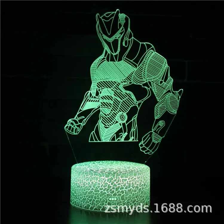 3D LED Night Light Gun Design Table Lamp