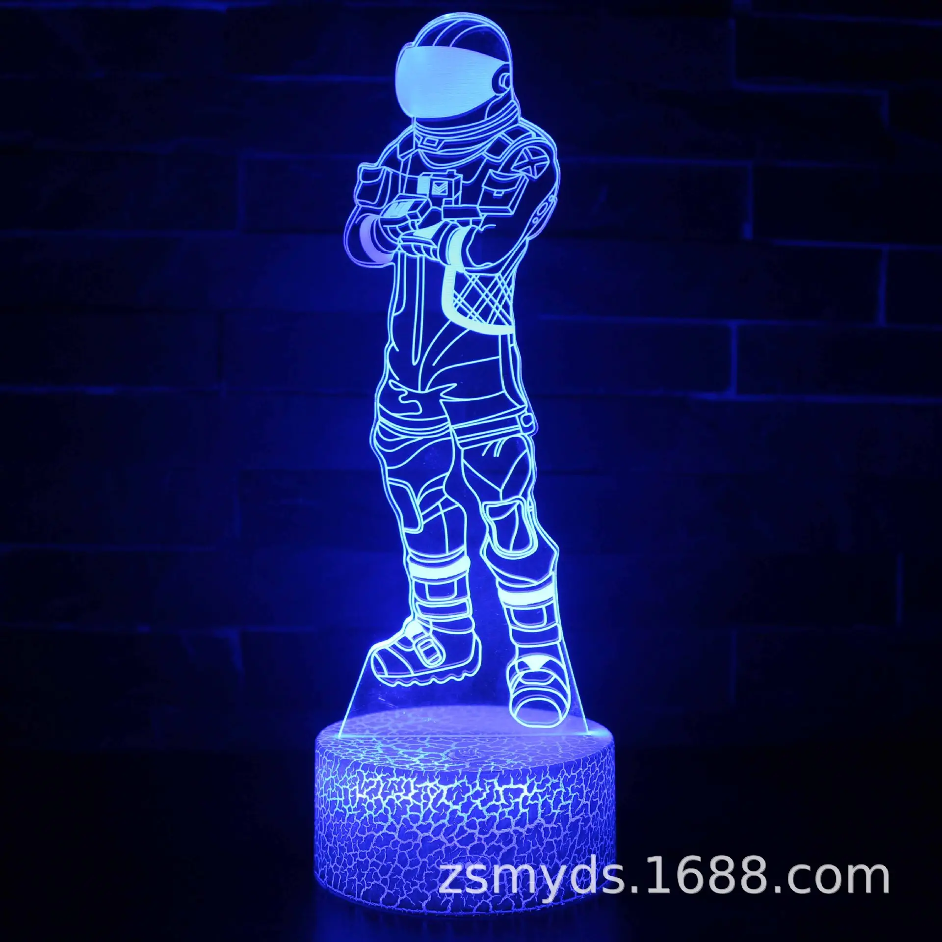 3D LED Night Light Gun Design Table Lamp