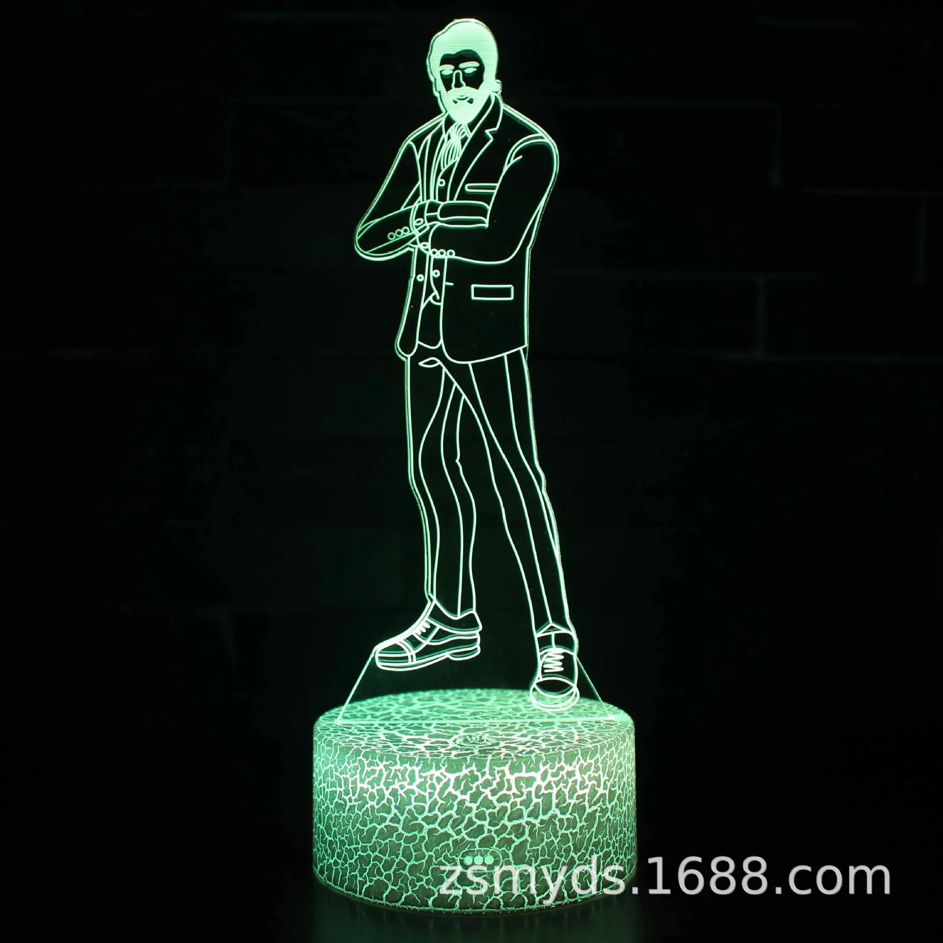 3D LED Night Light Gun Design Table Lamp