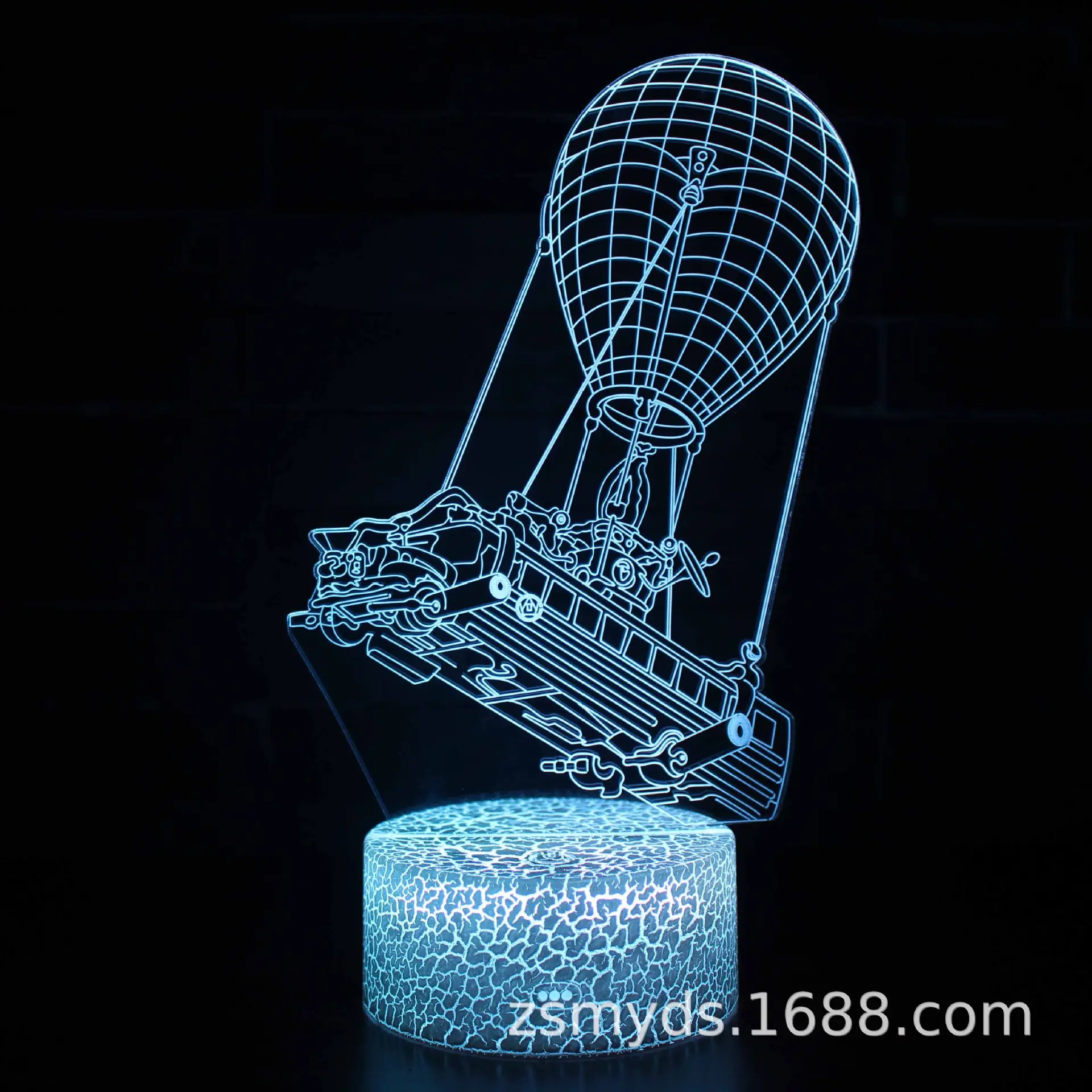 3D LED Night Light Gun Design Table Lamp