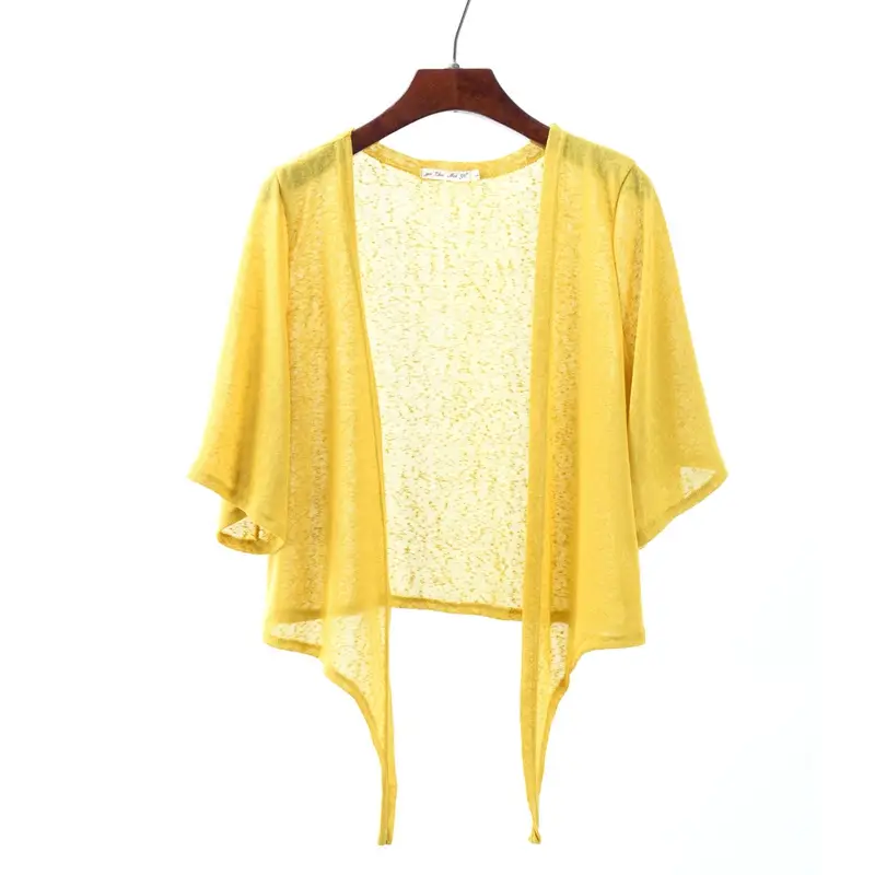 Red Knitted Sun-Protective Top Large Size - Image 10