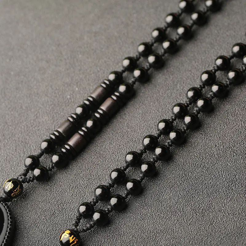 Autumn & Winter Sceptical Necklace with Crystal & Buddha Design - Image 12