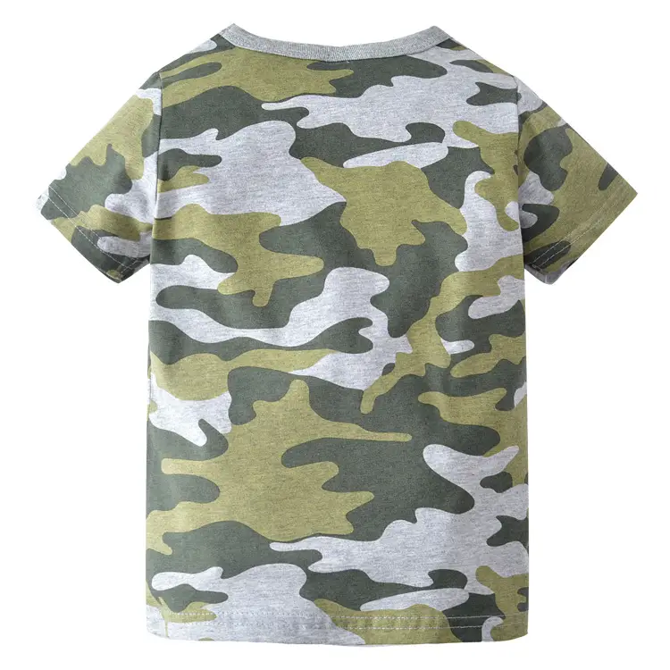 Summer Camo T-Shirt for Boys Small Medium - Image 4