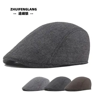 Navy Woolen Button Rope Army Cap for Men Women Autumn Winter — feature 13