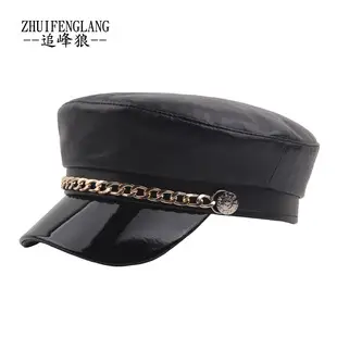 Navy Woolen Button Rope Army Cap for Men Women Autumn Winter — feature 24